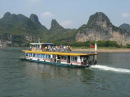 Visitors on Li River Cruise
